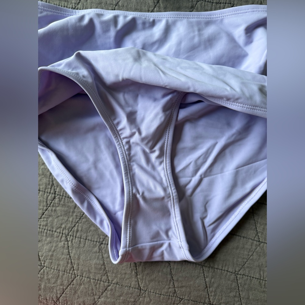 NWT Rad Swimwear Saidee Lilac Smocked Peplum Tankini Bathing Suit Top M Bottom L - Picture 13 of 15